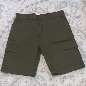 NWT Levi's Boys' Green Utility Cargo Shorts Sz 16 28